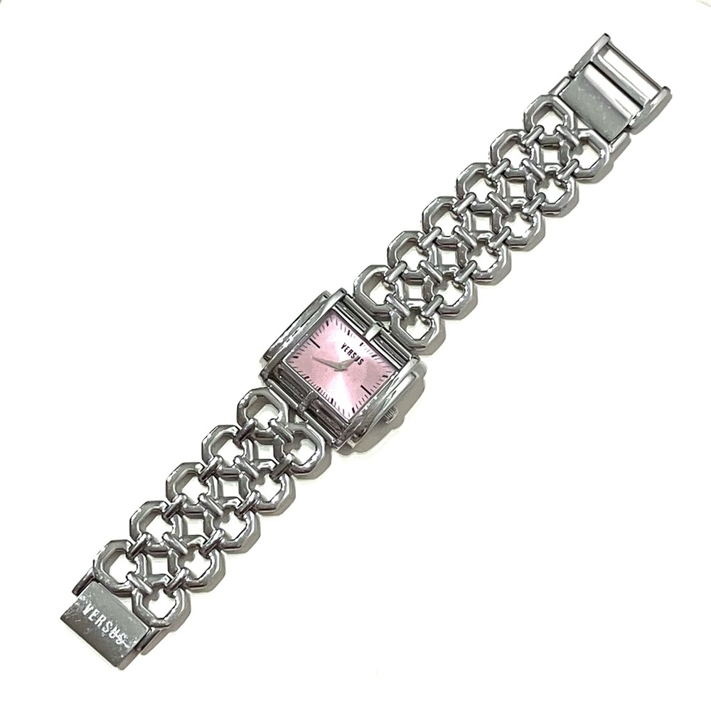 Versace Pink and Silver Women's Watch